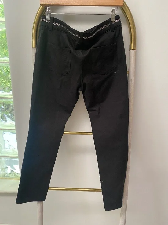 Givenchy Paris Black Skinny Stretch Denim Integral Zipper Jeans Italy Made Sz 40